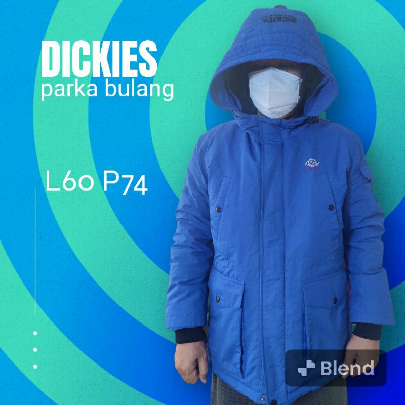 Dickies jaket parka bulu angsa