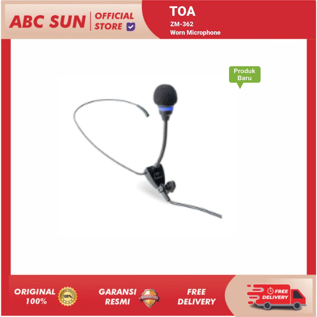 Mic Toa bando leher clip on Toa zm-362-AS original mic imam toa