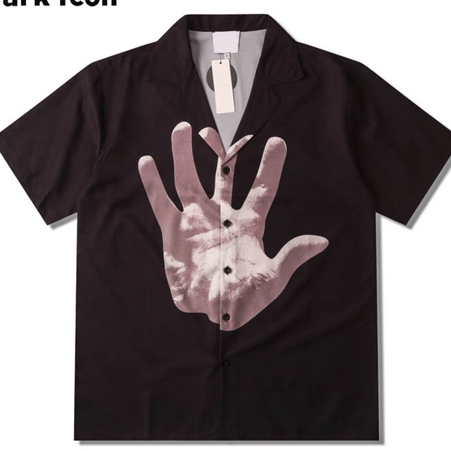 Star Seller Dark Icon Hand Printing Hawaiian Shirt Men Summer Mens Shirts Polo Shirts