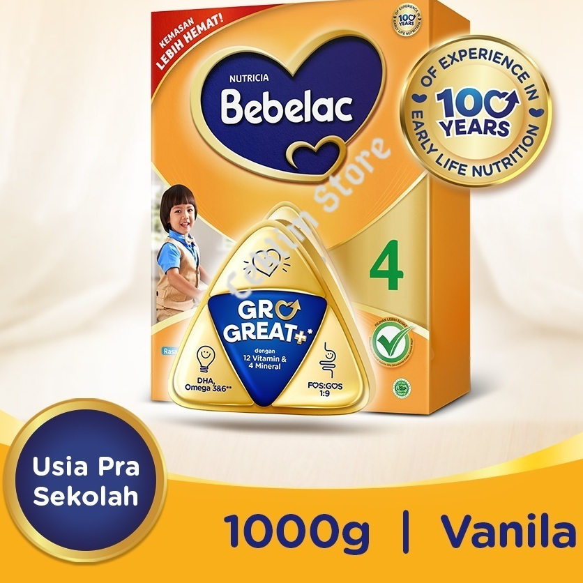 (Aceh) Bebelac 4 Vanila Susu Pertumbuhan Bubuk 1000 gr