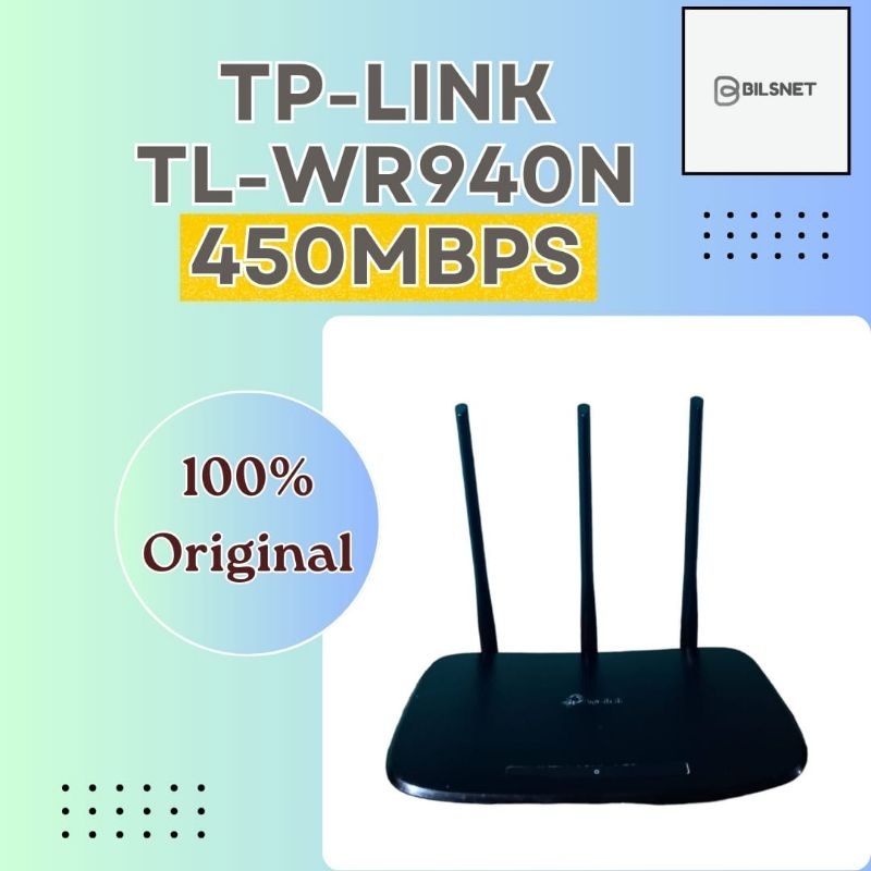 TP-LINK WR940N TL-WR940N Wireless N Router 450Mbps