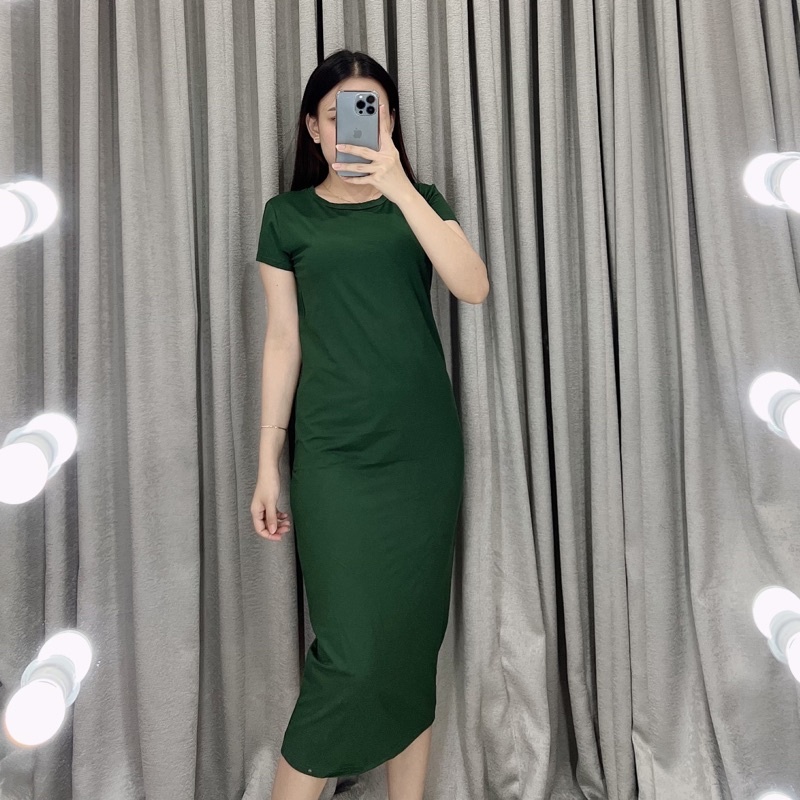 Dress maxi bodycon spdx  / Dress Casual panjang / Dress bodycon terbaru