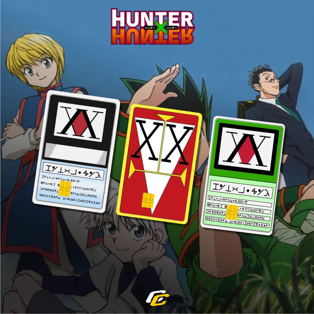

STICKER PELINDUNG KARTU SKIN CARD ATM SIM KTP E-MONEY STIKER MOTIF HUNTER X HUNTER LEM KUAT ANTI GORES