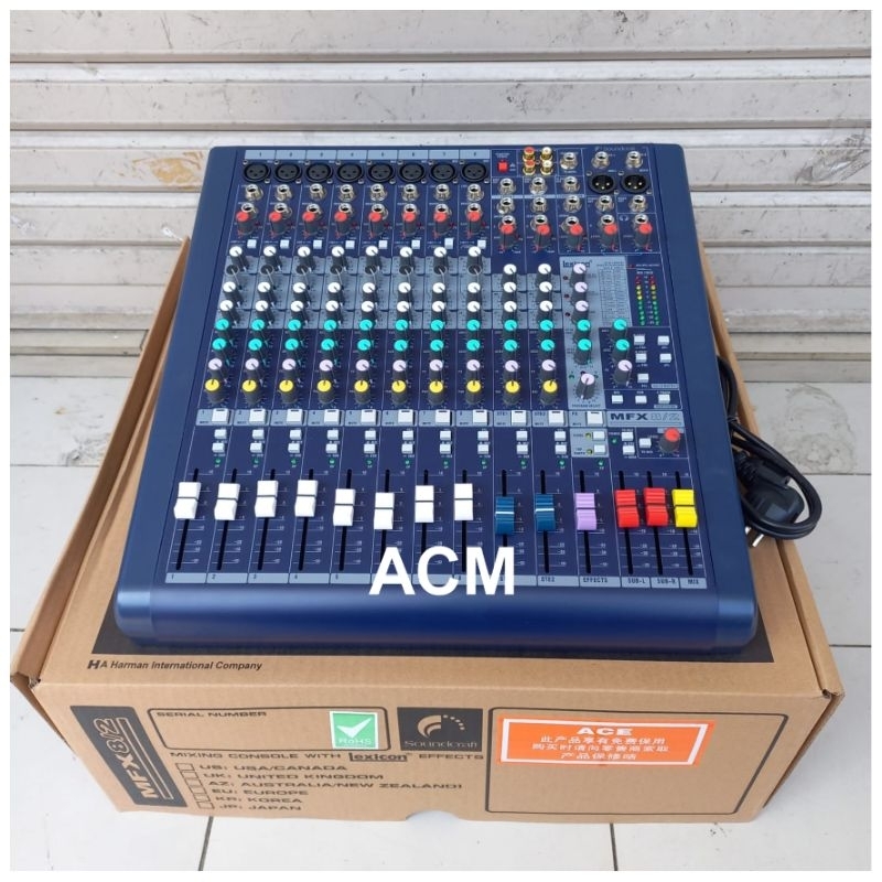 MIXER SOUNDCRAFT MFX8 MIXER 8 CHANNEL  MFX 8
