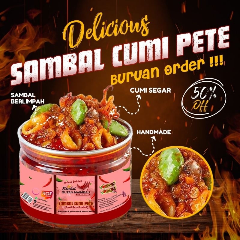 

Sambal Cumi Pete Sutan Maimbau Asli Khas Padang