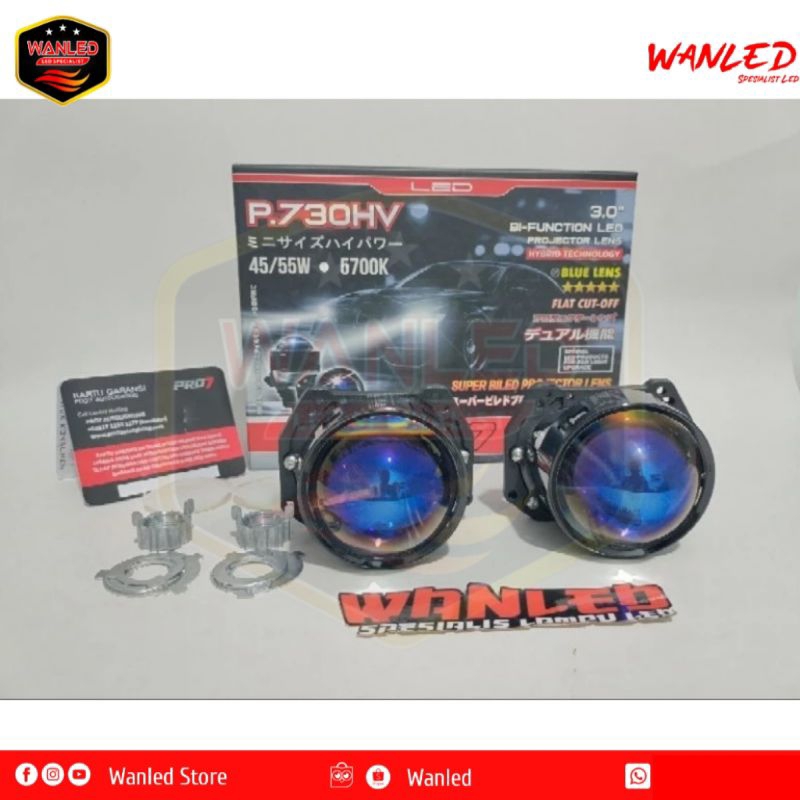 PRO7 | PRO7 P730 | PROJEKTOK BILED PRO7 P730 HV 3 INCH BLUE LENS H4