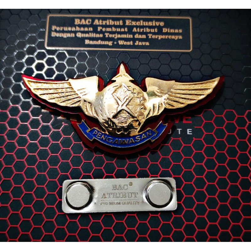 brivet wing PENGAWASAN KEJAKSAAN TU asli BAC ATRIBUT