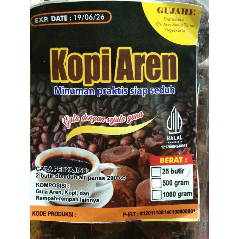 

Kopi aren minuman praktis siap seduh