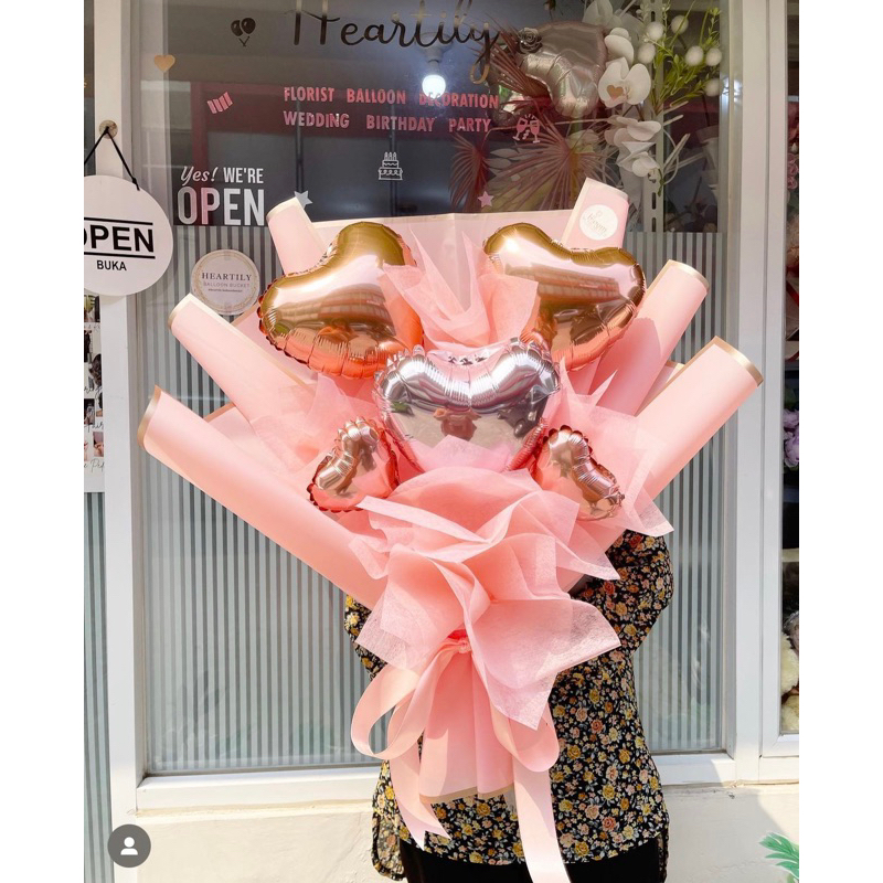 [READY JAKARTA 1HARI JADI] Buket Balon Balloon Bucket Balon Wisuda Snack Balloon Bucket Bunga Snack