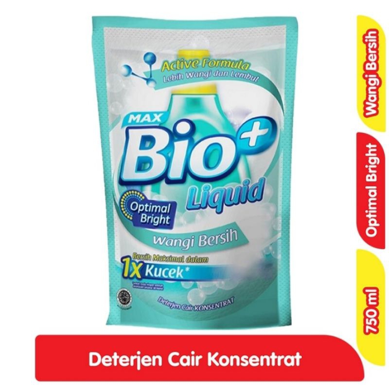 Max Bio+ Detergent Liquid Wangi Bersih