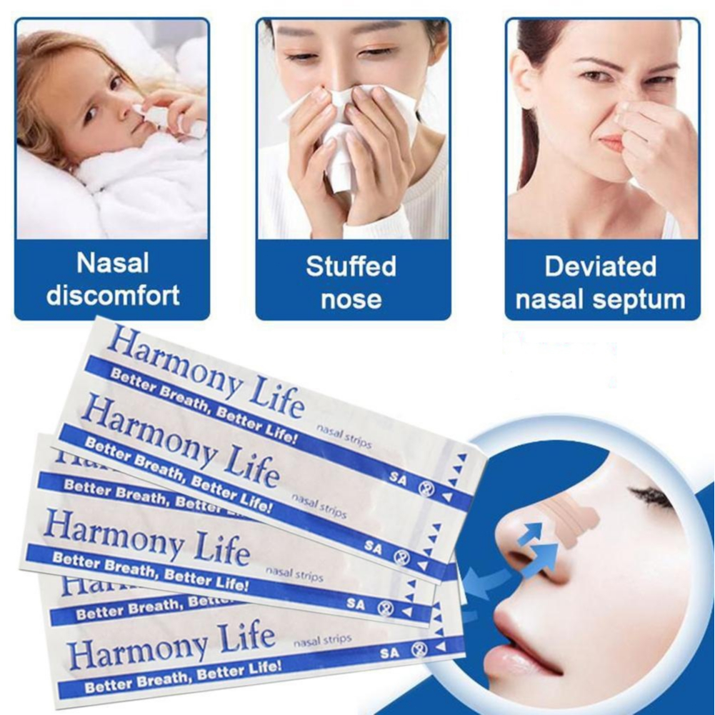 【10PCS】 Nasal Strips Nose Strips Nasal Cavity Expansion Tape/Plester Hidung Bayi/Anti Snore Ngorok D
