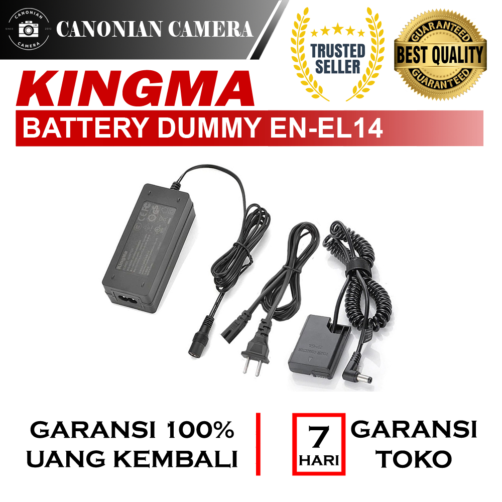 Battery Dummy Kingma EN-EL14 For Nikon D3200 D3300 D5200 D5500 DLL NEW