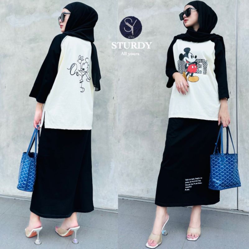 setelan mickey rok (2in1) sturdy