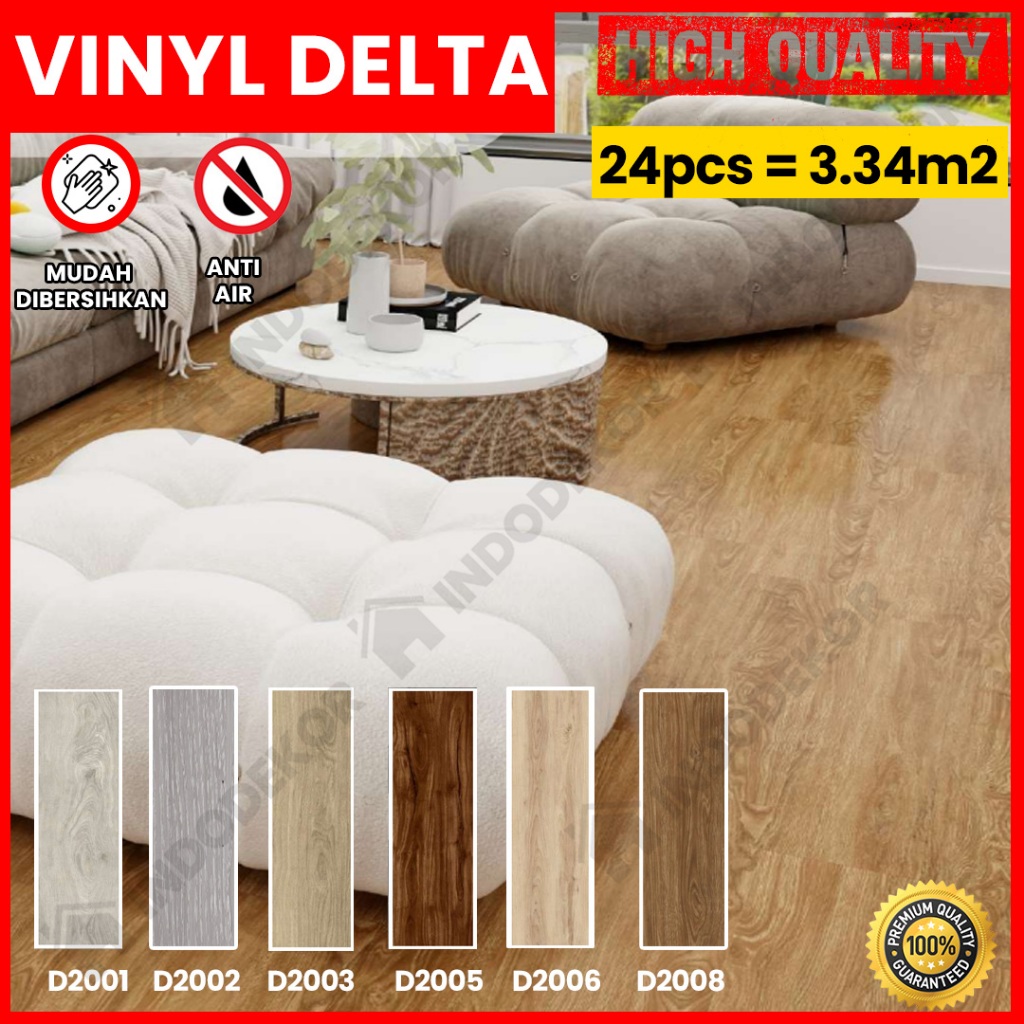 Lantai Vinyl 2mm Delta Harga Per Box Motif Kayu Per Box