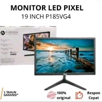 Monitor LED 18,5 Inch PIXEL/ Mon Led 19 Inch Murah PIXEL PX P185VG4 VGA + HDMI Baru