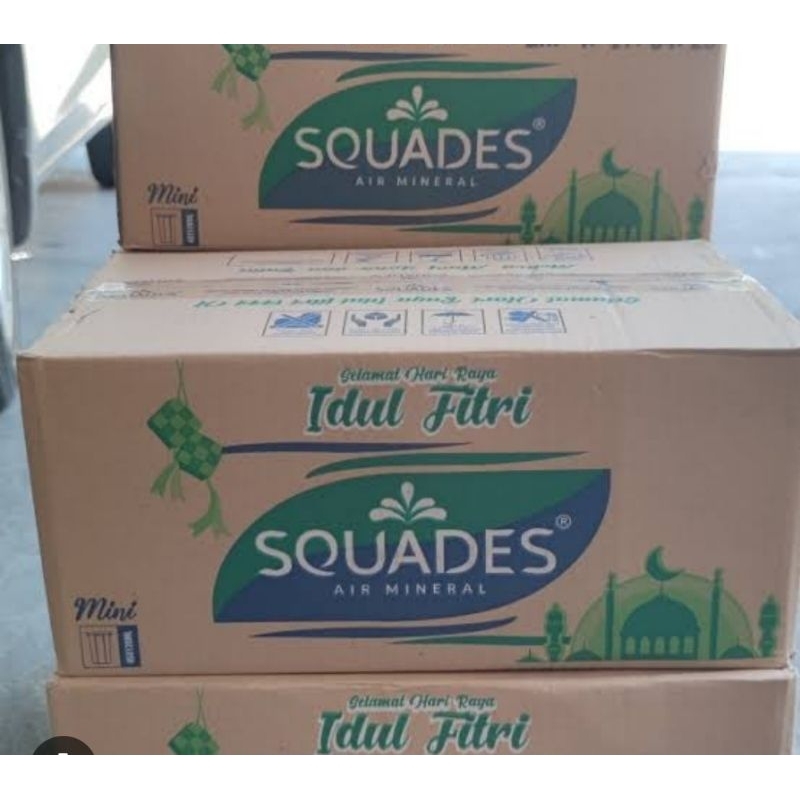 Squades air mineral gelas 220 ml x 48 cups