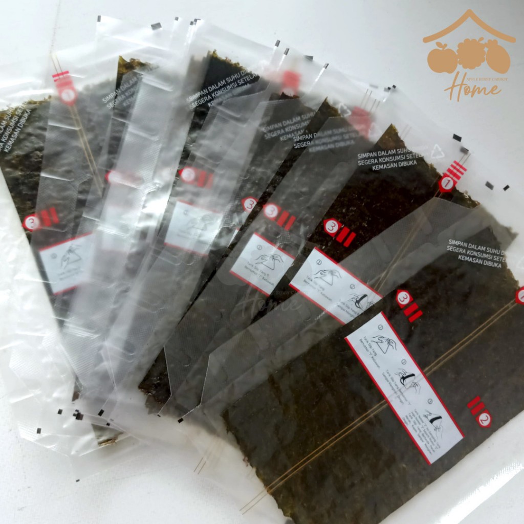 

ONIGIRI wrapper 5 lembar rumput laut nori Java Super Food seaweed