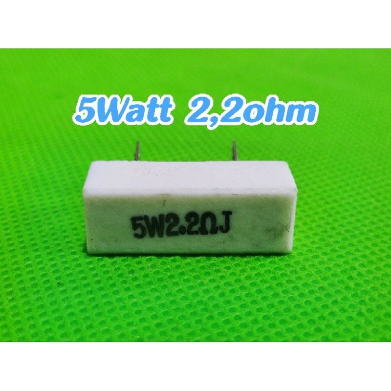 Resistor kapur 5W2,2ohm 5watt 2.2 ohm 2R2 5watt original