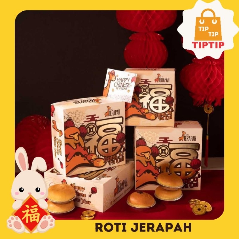 

Roti Jerapah khas Surabaya Hampers Imlek Natal
