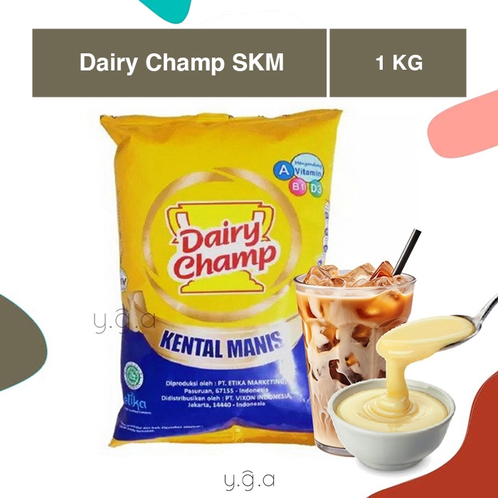 

DAIRY CHAMP Susu Kental Manis 1KG POUCH / SKM DAIRY CHAMP 1KG