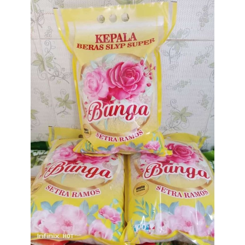 Beras Bunga 5kg 5 Kg Beras Pulen Putih