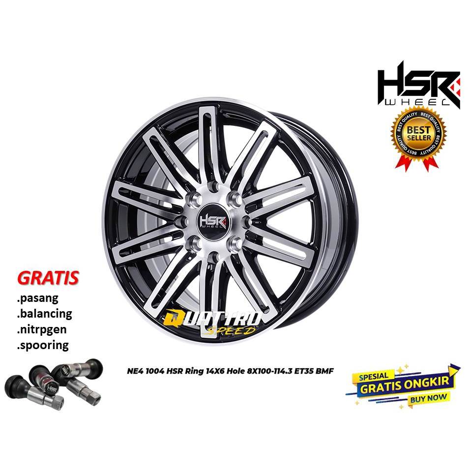 pelek mobil hsr ring 14 buat agya brio karimun air ev