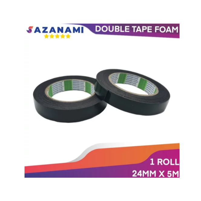 

Nippon Double Tape Foam 1 Inch x 5m Double tape busa hijau busa 3M