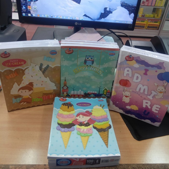 

Buku Tulis / Buku Sekolah / Buku Catatan 100 Lembar Sinar Dunia / Sidu