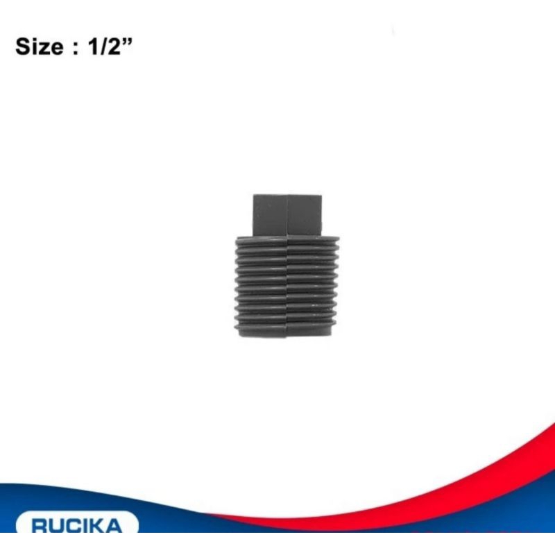 RUCIKA PLUG PVC DRAT LUAR 1/2 INCH / DOP DRAT LUAR 1/2 INCH