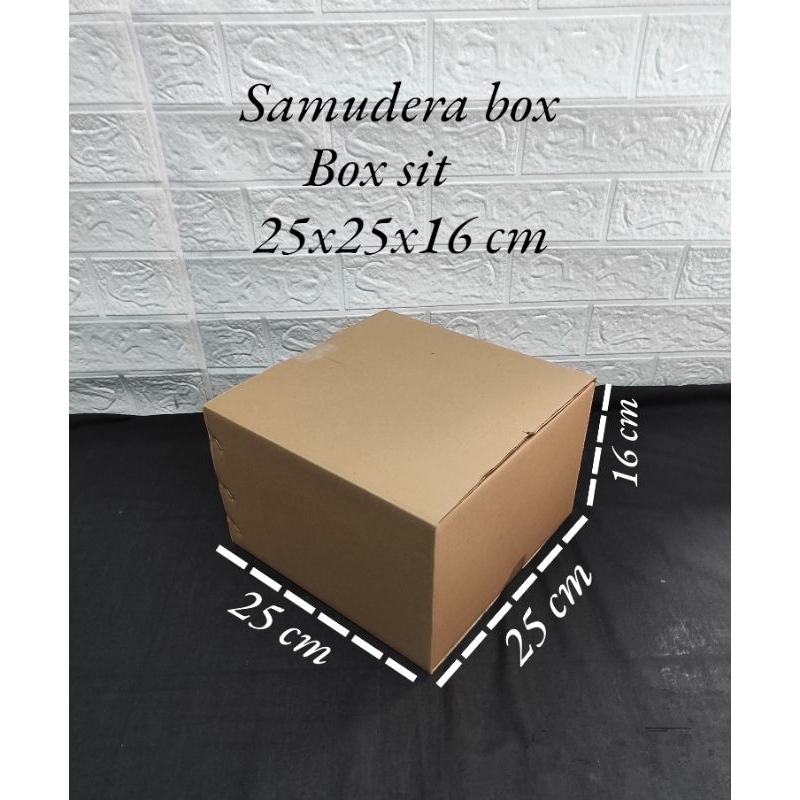 

kardus karton uk 25x25x16 cm ST SHEET singgle wall polos
