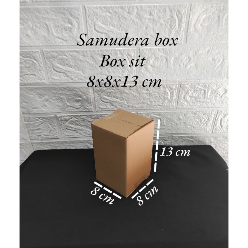 

kardus karton uk.8x8x13 cm... ST (SHEET) SINGGLE POLOS