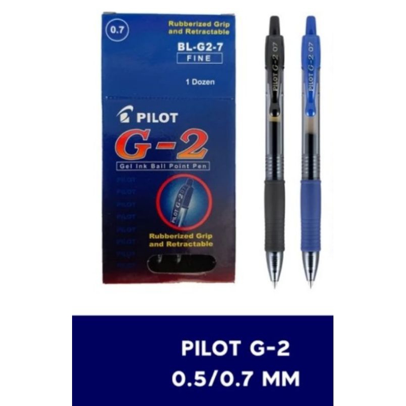 

pulpen pilot G-2 0,7/pack isi 12 pcs