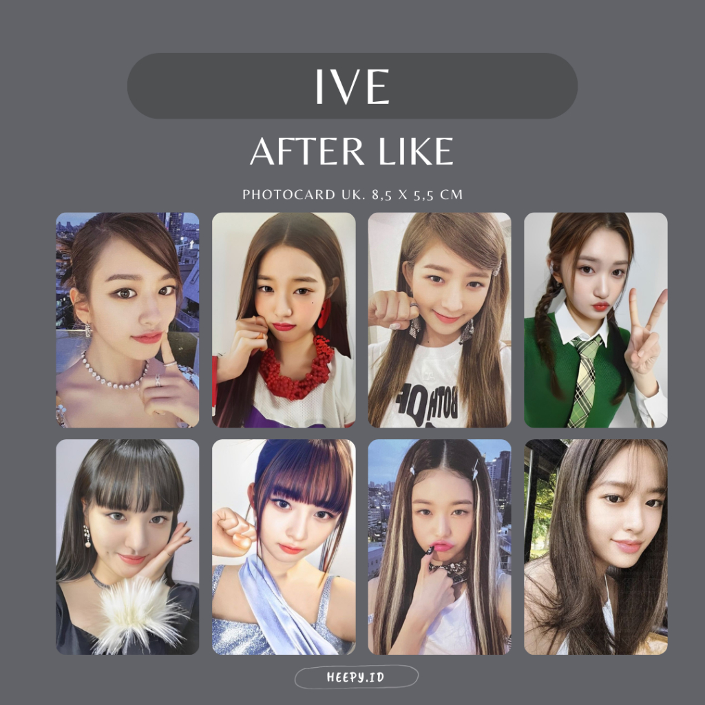 [IVE] UNOFFICIAL PHOTOCARD AFTER LIKE