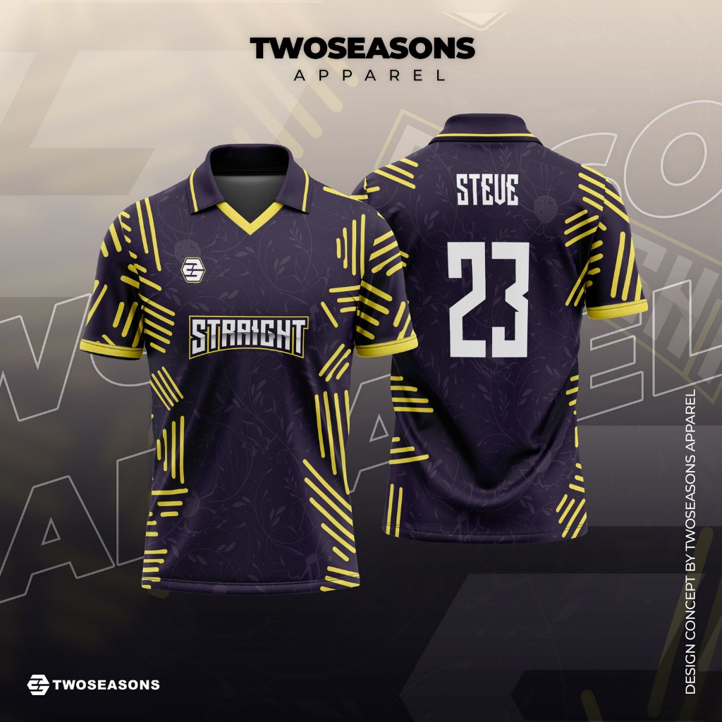 Baju Kaos T-shirt Jersey Vintage STRAIGHT Retro Aesthetic Pria Wanita Custom Fullprint