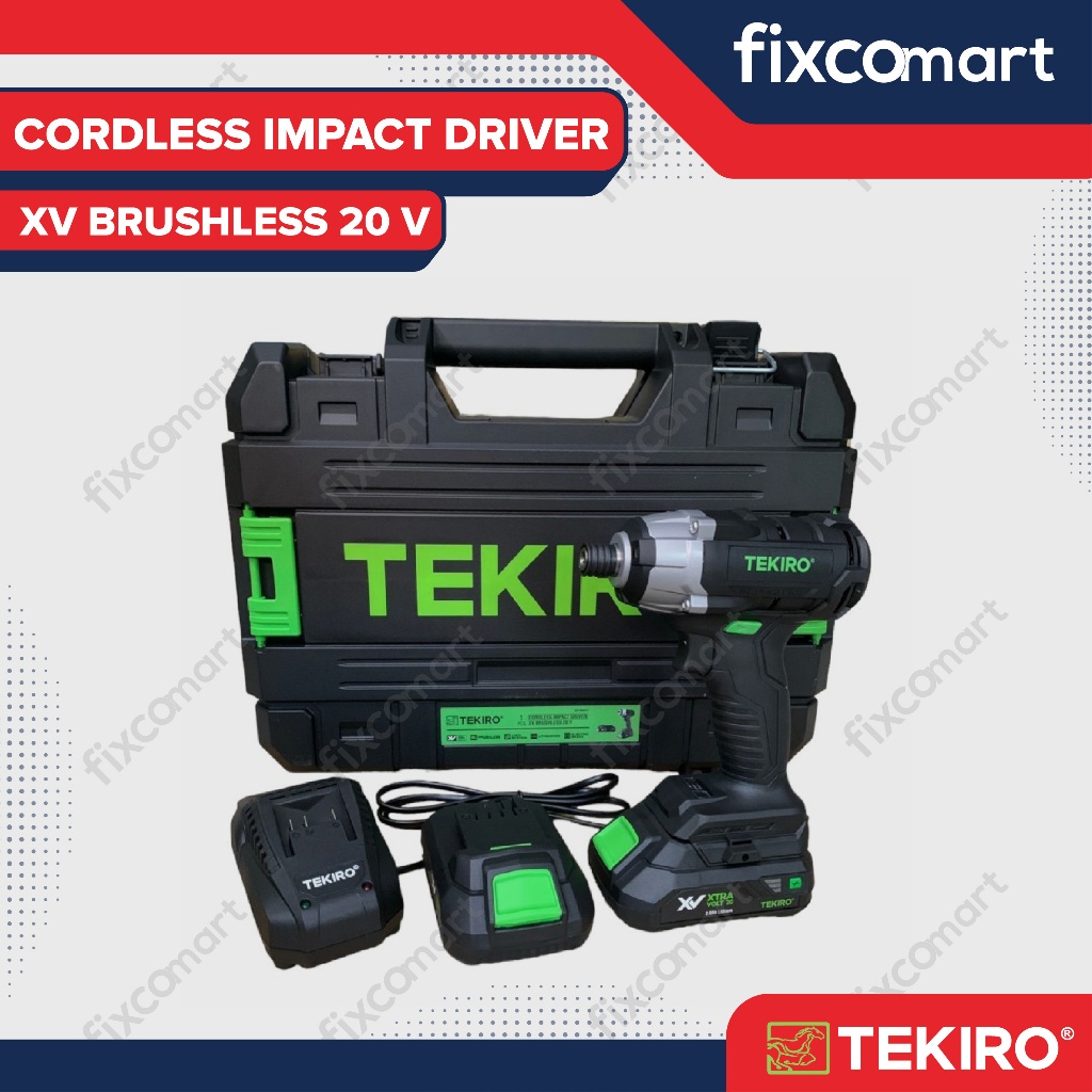 Tekiro Mesin Bor XV 20 V Brushless Cordless Impact Driver