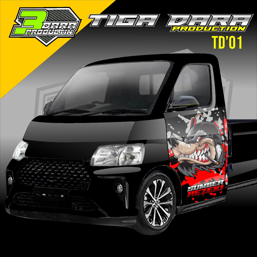 STICKER MOBIL STICKER DECAL PINTU PICK UP GRANMAX, CARRY, L300 / STIKER MOBIL PICK UP GRANDMAX 01