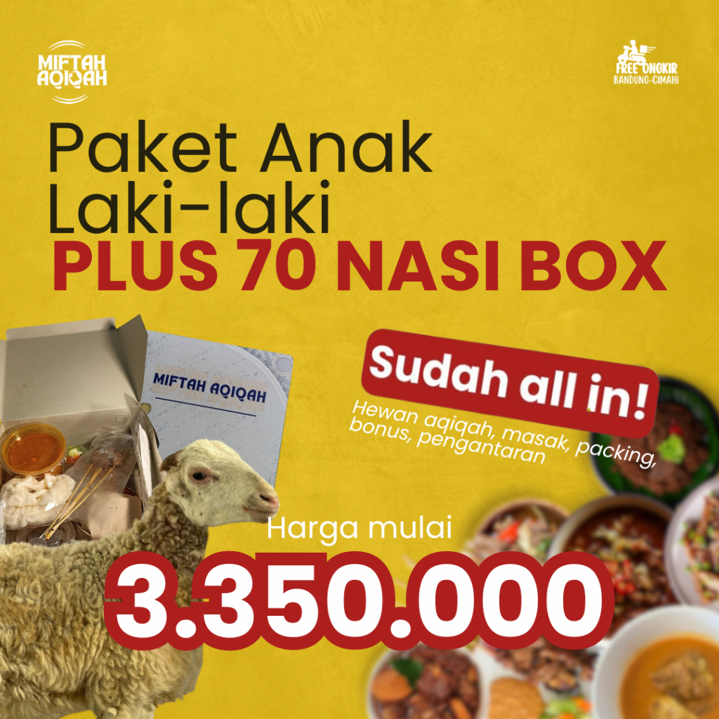 

Paket Aqiqah Anak Laki-laki 70 Box