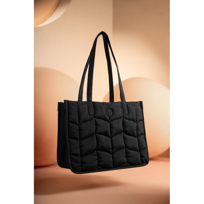 FLUFF TOTE BAG HEYLOCAL LOCAL ID BLACK