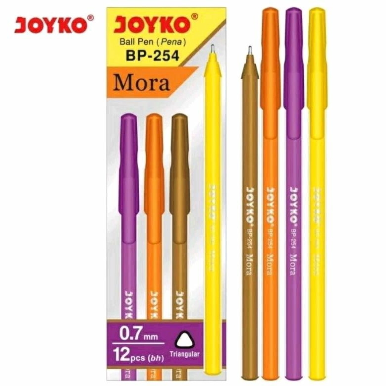 

Pulpen Joyko BP-254 Mora 0,7mm (isi 12 pcs)