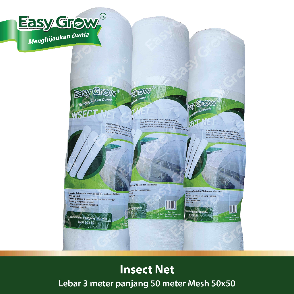 Easy Grow Insect Net Mesh 50 Lebar 3 Meter Eceran