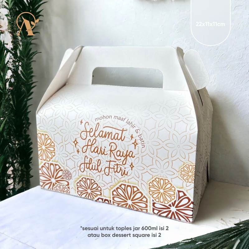 

Ashadewi Gayatri - Gable Box : 22x11x11 cm - Morrocans / hampers / box lebaran / box toples kue