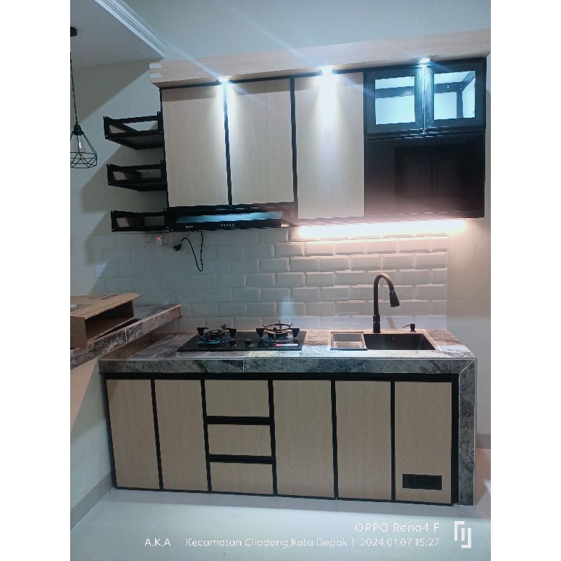 kitchenset costum/kitchenset aluminium