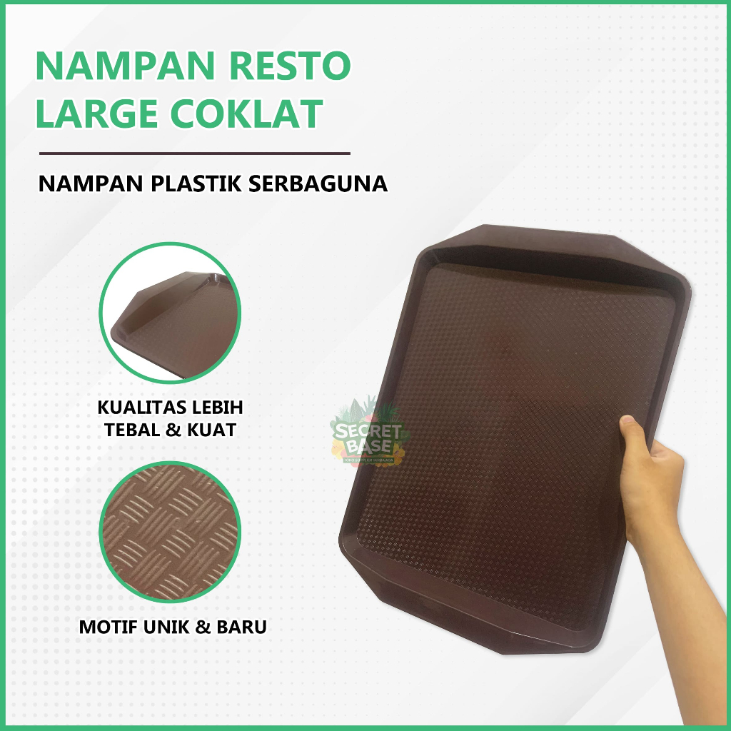 NAMPAN RESTO - Baki / Nampan Aesthetic Plastik / Food Tray Nampan Besar