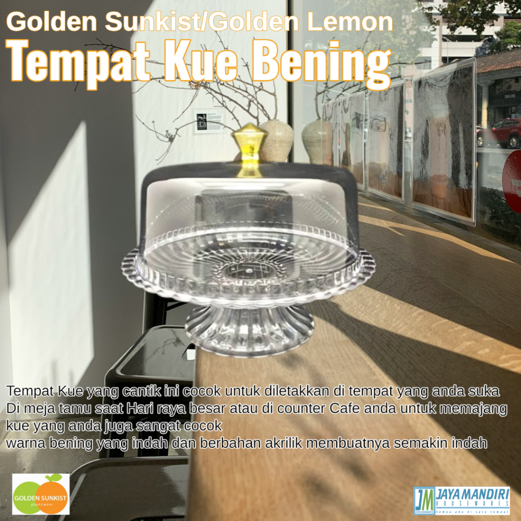 Golden Sunkist/Golden Lemon Tempat Kue Kristal