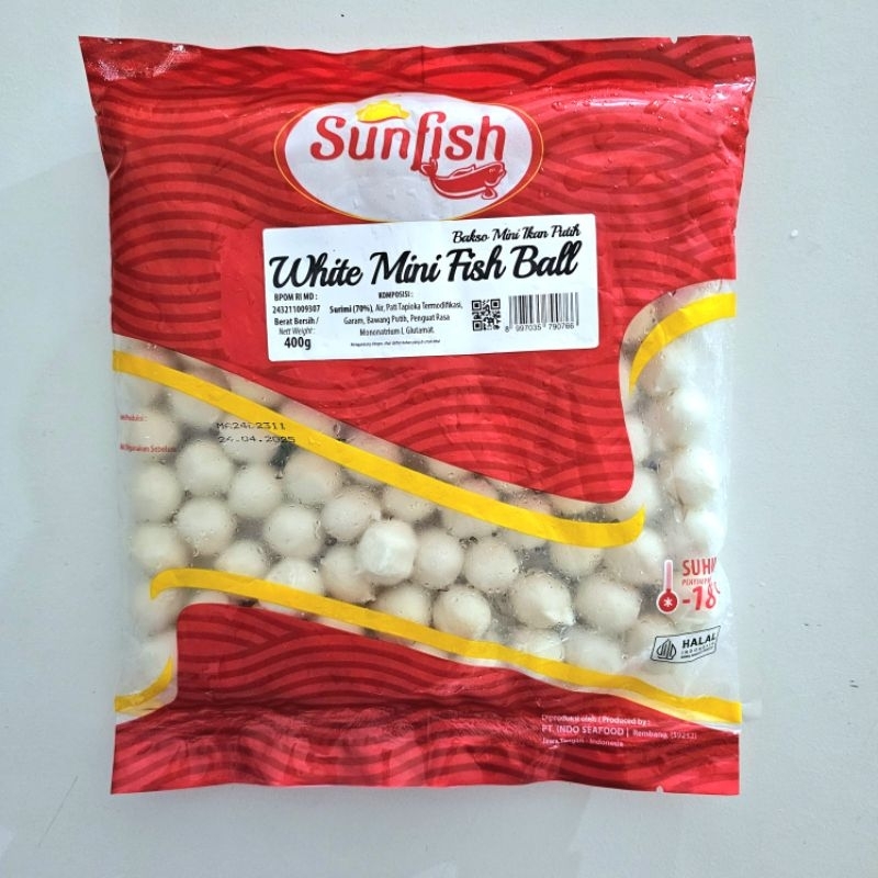 

SUNFISH white mini fish ball 400gr