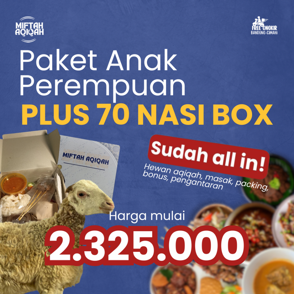 

Paket Aqiqah Anak Perempuan 70 Box