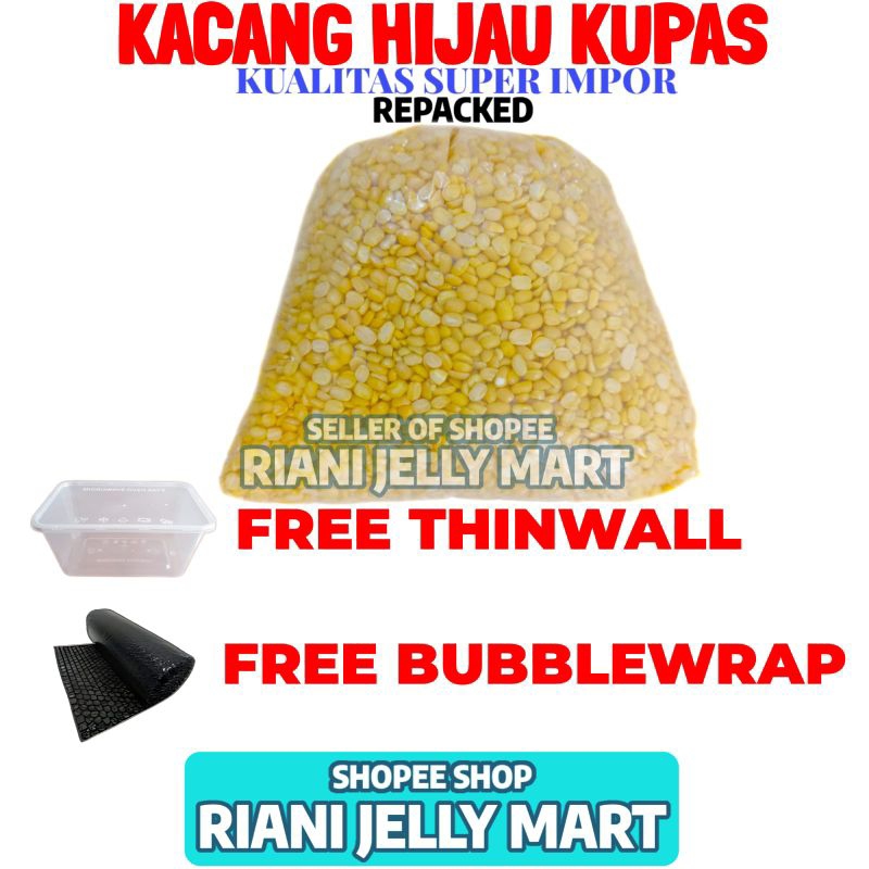 

Kacang Hijau Kupas 500 Gram