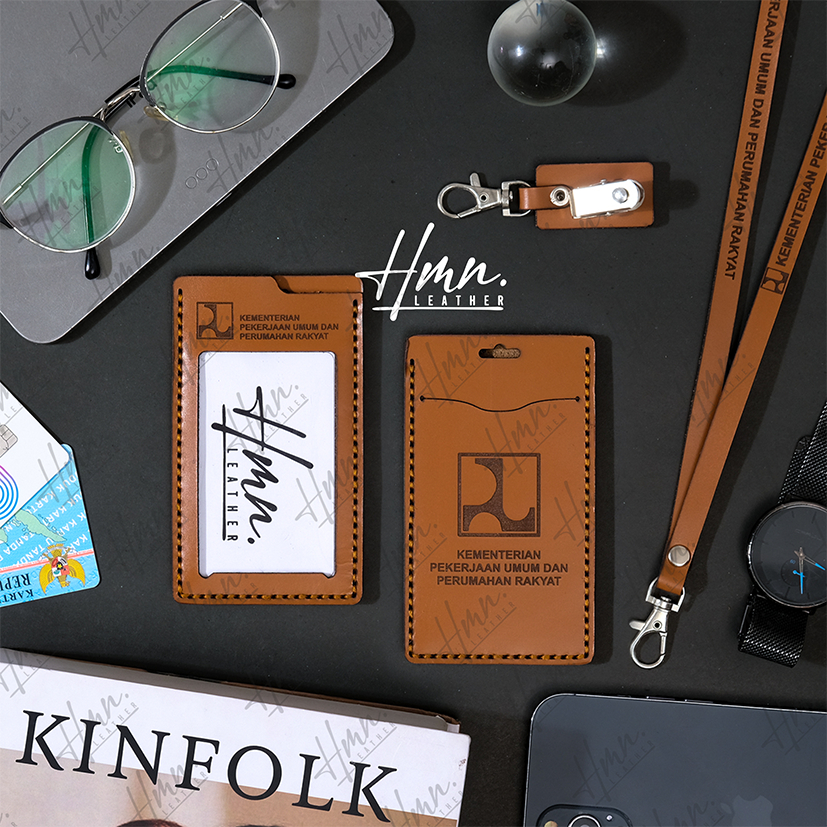 

ID CARD HOLDER KULLIT ASLI GANTUNGAN ID CARD KULIT