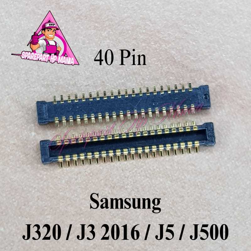 KONEKTOR LCD SAMSUNG J320 J3 2016 J5 J500 SOCKET CONNECTOR FPC ORIGINAL
