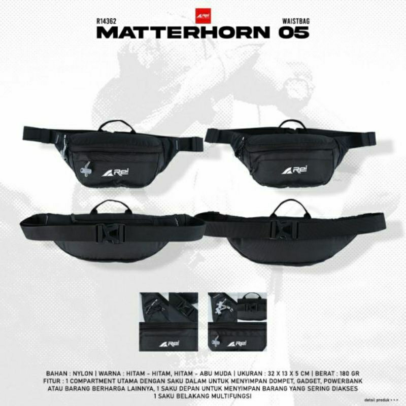 TAS PINGGANG/SELMPANG AREI MATTERHORN 05 AREI OUTDOORGEAR